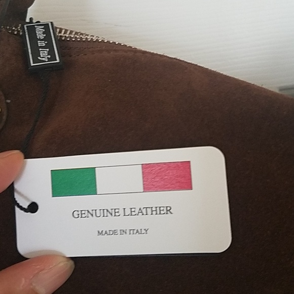 Brown Suede Fringed Purse - Picture 2 of 4